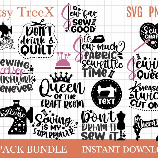 Sewing quotes SVG bundle by Oxee, sewing machine sign svg, sarcastic craft quotes svg, sew quotes svg, Cricut, Silhouette