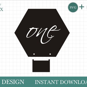 Números de mesa SVG, sinal hexágono svg por Oxee, sinal de casamento, números de festa svg