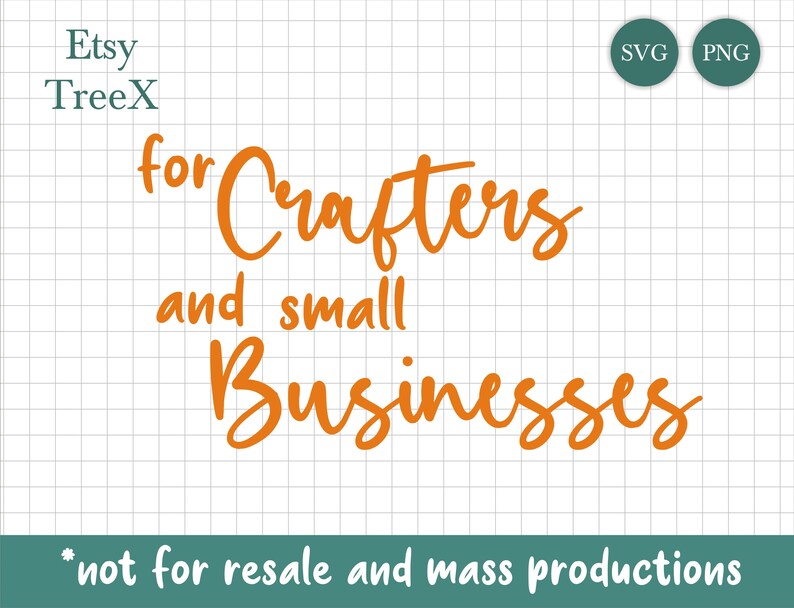 Może przedstawiać: Pomarańczowy tekst na białym tle brzmi "for Crafters and small Businesses *not for resale and mass productions".