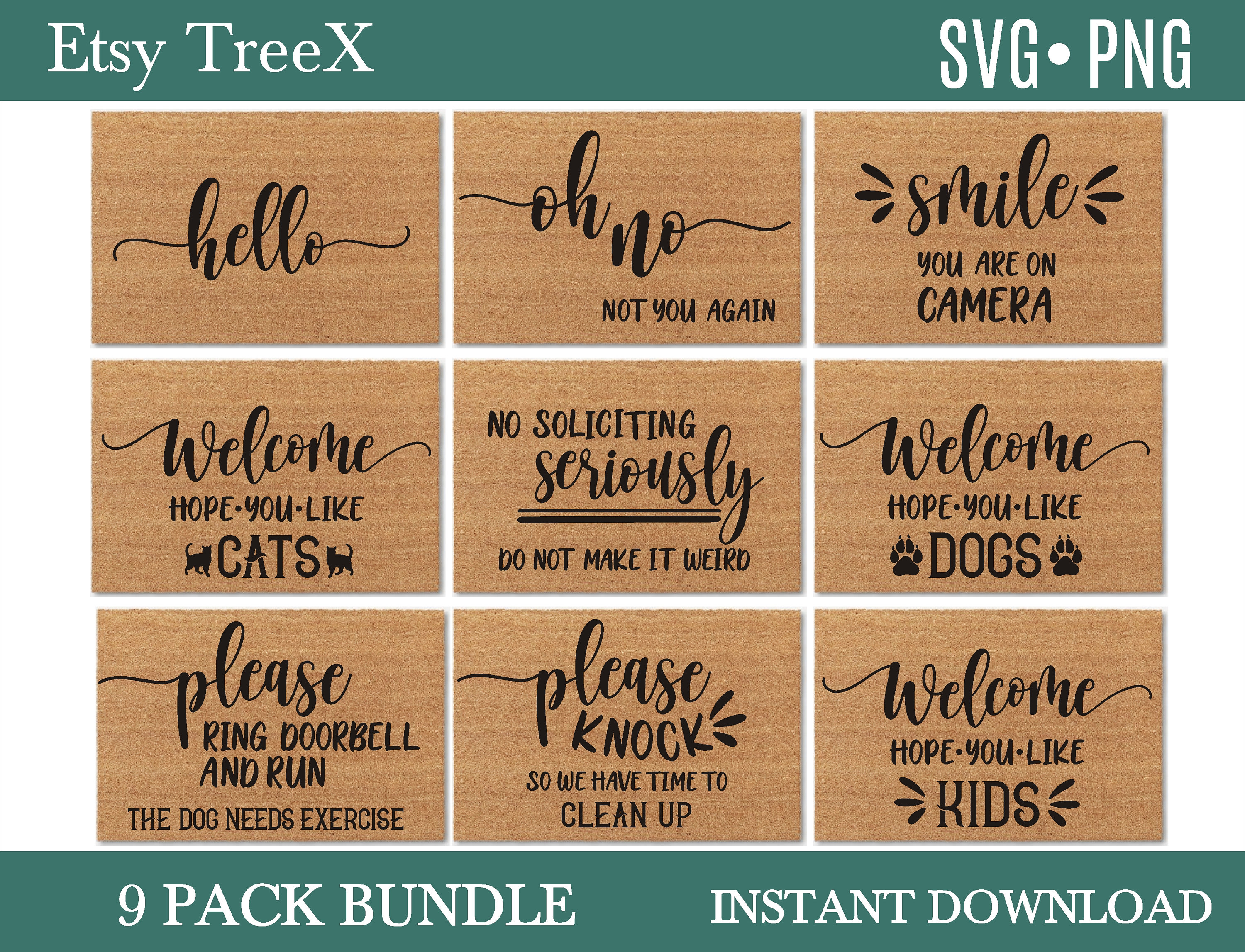 Funny Doormat Svg Bundle by Oxee Door Mat Svg Doormat Svg Etsy Australia