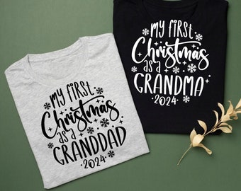 Grandparents First Christmas 2024 Ornament SVG Bundle (Digital Download)