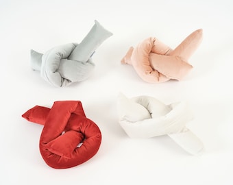 Velvet Knot Pillow | Decorative Throw Pillow | Knot Accent Pillow | Velvet Knot Cushion | Accent Pillow | Knot Decorative Cushion