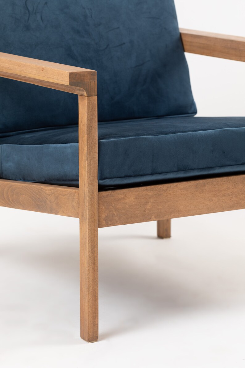 Reloved Armchair . Midnight Blue Vintage