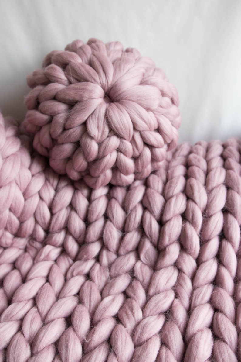Chunky Pillow Round Pillow Wool Chunky Pillow 100 Etsy