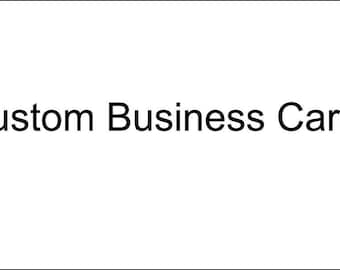 100 custom business cards for Jean