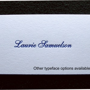 Two-sided Letterpress Calling Cards, Victorian Design, - Choice of Font