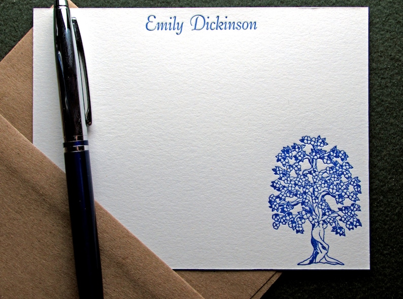Custom Letterpress Stationery 15 Personalized Notecards Etsy
