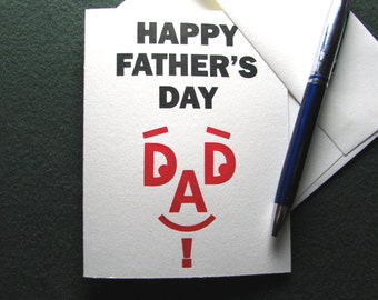 Letterpress Printed - Father's day Card