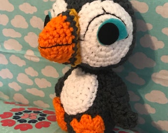 Puffin Rock Inspired Crochet Doll, Oona Amigurumi Toy