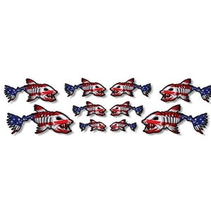 1:10 Schaal USA Bonefish Sticker Vel RWB RC Car Truck Crawler Body Beach Ocean Vinyl Decal Graphic Garage Diorama Vissersboot Display