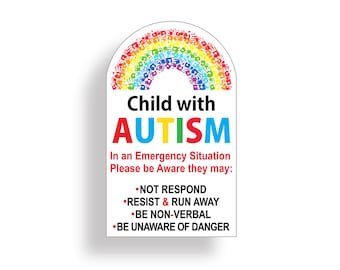 Autism awareness quote kids Living Room Dining Wall Art Vinyl Decal Sticker V230