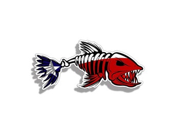 Texas Bone Fish Sticker impreso TX Fish Fishing Laptop Vehicle Car Truck Boat Window Bumper Vinilo Decal