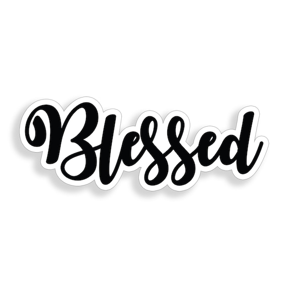 Buy Blessed Christian Script Sticker Bible Faith Verse Love Cup