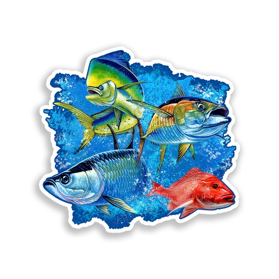 Saltwater Fishing Decals & Vinyl Stickers