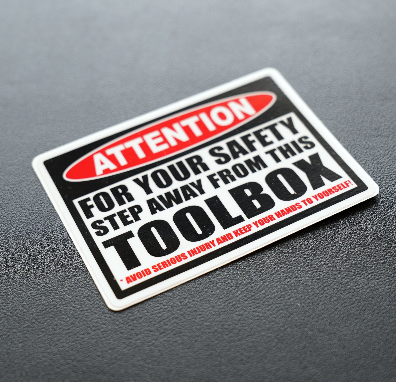 Tool Box Warning Sticker Step Away From My Toolbox Funny - Etsy