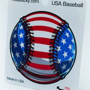 4 &quot;USA Baseball Aufkleber American Patriotic Sport Schule Team Aufkleber Vinyl Auto LKW Fenster Laptop Stoßstange Glas Tasse Kühler Helm