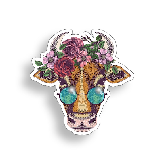 Autocollant Vinyle Rétro - Motif Paix Et Fleurs - Pour Voiture, Véhicule, Ordinateur