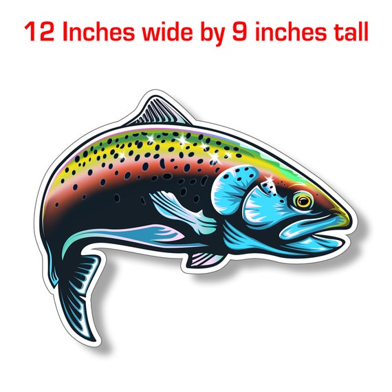 12 Inch Rainbow Trout Fish Sticker Car Truck Vehicle Window Decal Fishing  Graphic Boat RV Camper Fishing Design Son Father Gift Dad Present -   Canada