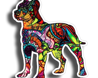 Pit Bull Sticker Pitbull Graffiti Watercolor Dog Cup Cooler Girl Son Laptop Car Vehicle Window Bumper Vinyl Daughter Decal Pet Gift