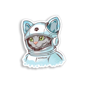 Astronaut Katze Sticker Weltraum Kätzchen Laptop Tasse Auto Auto Auto autoaufkleber grafik vinyl aufkleber