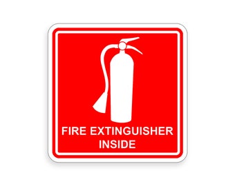 First Aid Kit Inside Sticker Fire Extinguisher & First Aid Sticker - Foto 10