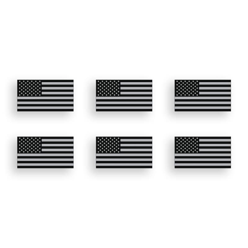 Flagged Sticker Vertical Us Flag Sticker - Etsy UK