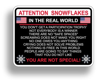 Let op Snowflake Trump Hat Helm Sticker USA POTUS 2024 Mini Pack Phone Cup Vinyl Laptop Tablet Car Truck Vehicle Graphic Decal
