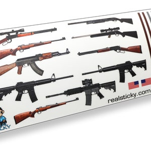 R/C スケール ガンラック ステッカー シート ロック クローラー RC 1:10 リモート コントロール ジオラマ ガレージ ボディ レキサン シェル デカール