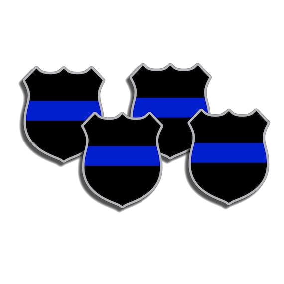 State Police Stickers Thin Blue Line Vinyl Decal Sticker Set Of 2 - Law Enforcement Police Support Decals Thin Blue Line Mom Decal