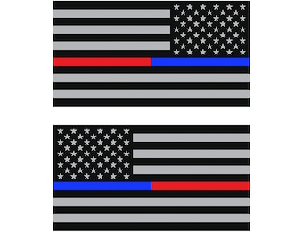 BONISON 8 Pack Thin Blue Line Sticker Decal, 3x5in Subdued American Flag Sticker Decal for Car Trucks, USA Flag Bumper Sticker, Support Police Law Enforcement, Non-Fade, Reusable(4 Magnet&4 Vinyl BONISON 8 Pack Thin Blue Line Sticker Decal, 3x5in Subdued American Flag Sticker Decal for Car Trucks, USA Flag Bumper Sticker, Support Police Law Enforcement, Non-Fade, Reusable(4 Magnet&4 Vinyl