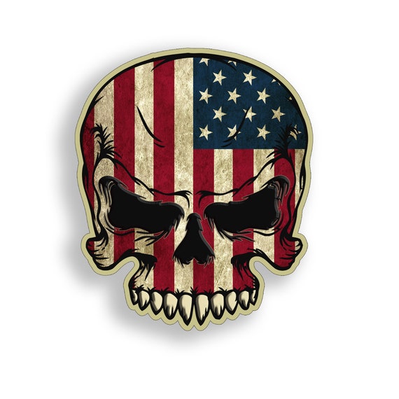 Usa Vintage Flag Skull Usa Vintage Flag Skull