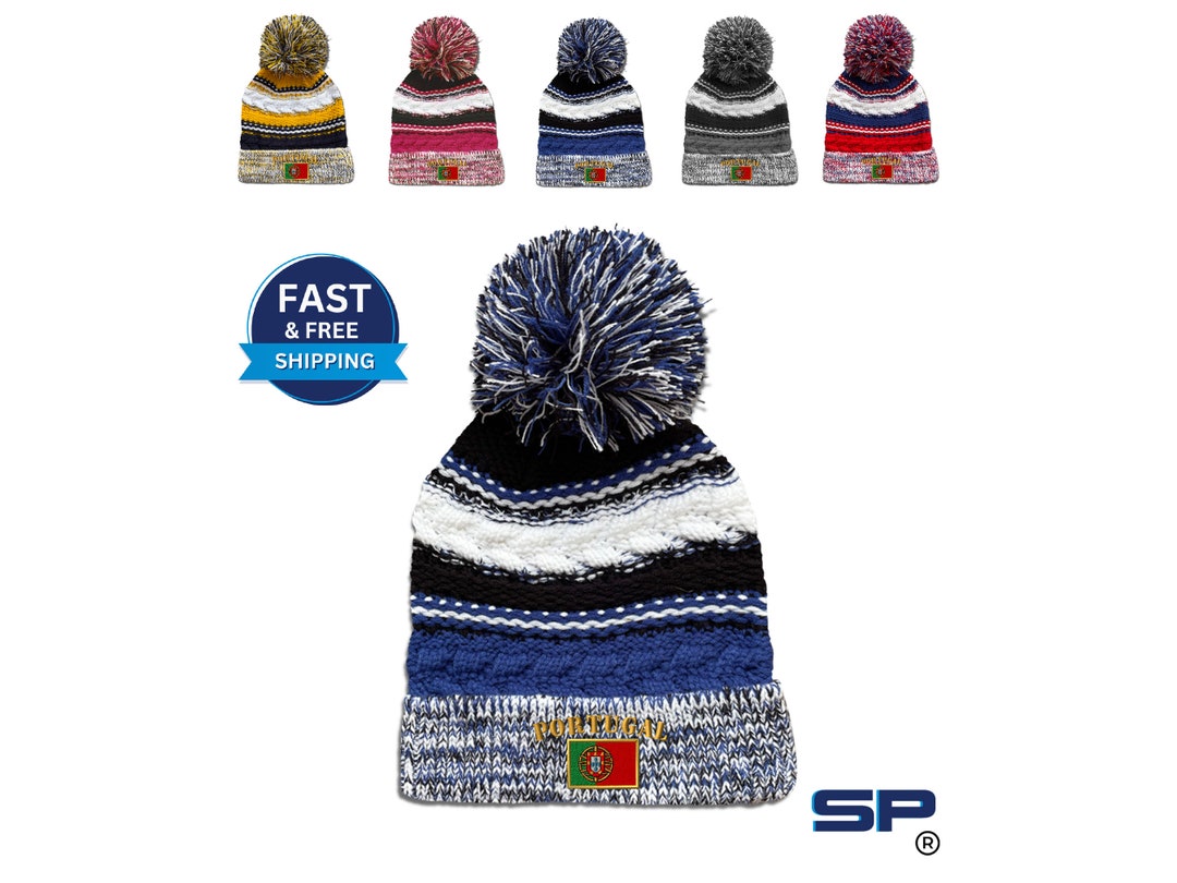 Suriohl Portugal Flag Beanie Hat - Knit Winter Cap, One Size Fits Most - View #4
