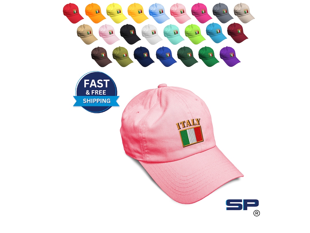 Soft Baseball Cap Italy Flag Embroidery Flags World Cup Soccer
