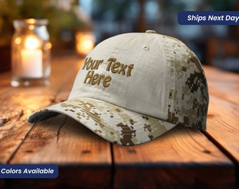 Camo Hat Soft Baseball Cap Camouflage Hat Gift For Him Camo Cap Vintage Dad Hat Camouflage Cap Embroidery Camo Cap