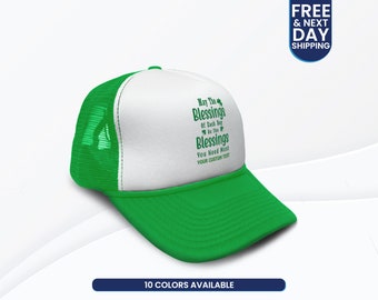 Boot Stitch, Customizable Trucker Hat, Foam Front Mesh Snapback Cap, Personalized with your choice hat and thread color, Western Hat