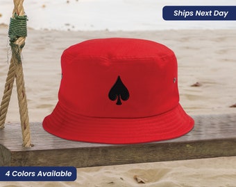 Sombrero de cubo Sombreros de cubo para hombres Sombrero de pescador Sombrero de cubo bordado de pala Sombrero Sombreros de cubo para mujeres Bordado de espada Regalo único Sombrero unisex