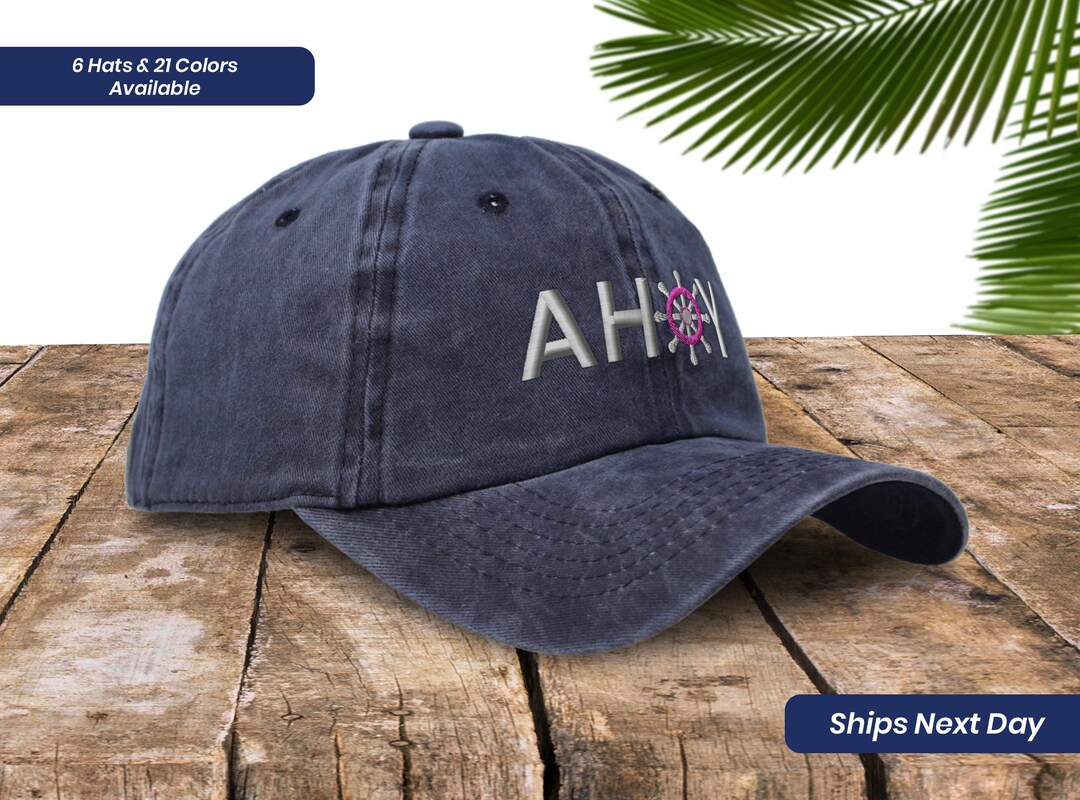 Baseball Cap with Embroidered Oyster main image 1
