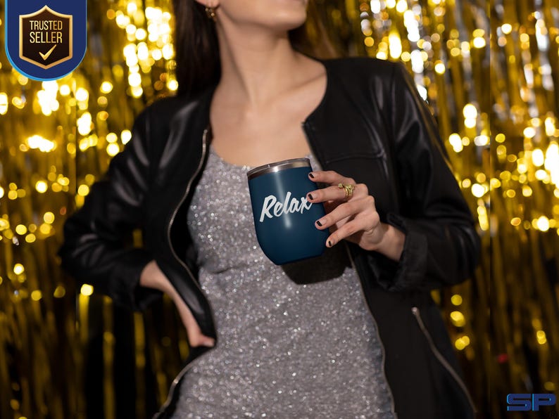 Wine Tumbler With Lid Stainless Steel Wine Cup Relax Insulated Wine