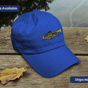 Soft Baseball Cap Embroidered Dad Hat Trumpet Music B Embroidery Ladies Baseball Cap Baseball Hats for Men Unique Gift Unisex Cap