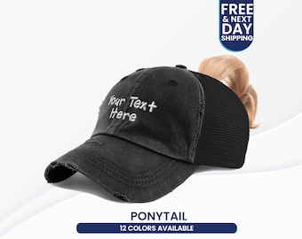 ponytail hat pony tail hat ball cap for woman giftful hat bachelorett hat gift for custom ponytail embrioidey caps high ponytail hat giftull