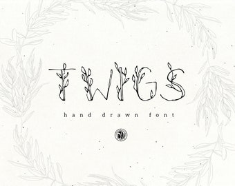 Caliope Font hand drawn all caps OTF