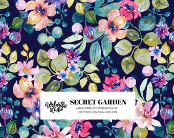 Dark Tropical Botanical Wallpaper, Grandmillennial Floral Fabric for Upholstery