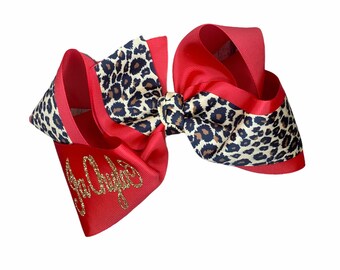 Red Bow Cheetah Short Set