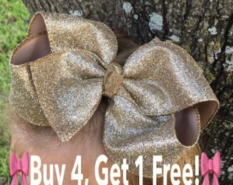 6" Hair Bow/back to schoolBows/Glitter Bows/JoJo Bows/Gold Bows/7” hair bows /5” hair Bows/Dance Bows/Flower Girl/Pageant Bow