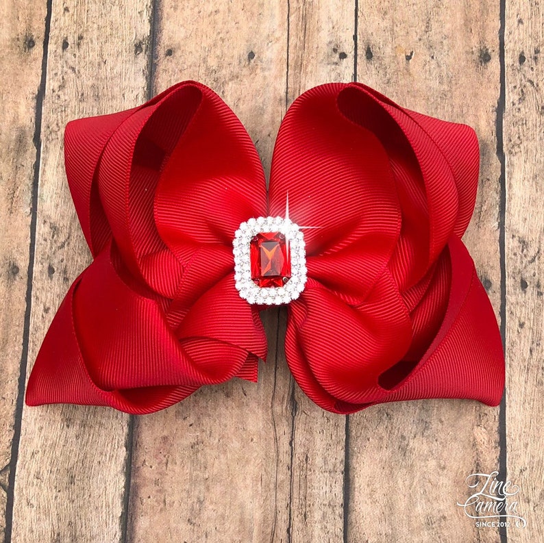 Red Hair Bow for Girls