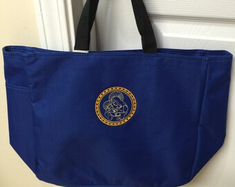 Embroidered Tote Bag, Catholic Blessed Virgin Mary UNIQUE gift!