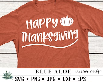 Thanksgiving svg, Happy Thanksgiving svg, pumpkin svg cut file for Cricut and Silhouette, dxf, png, jpg, eps