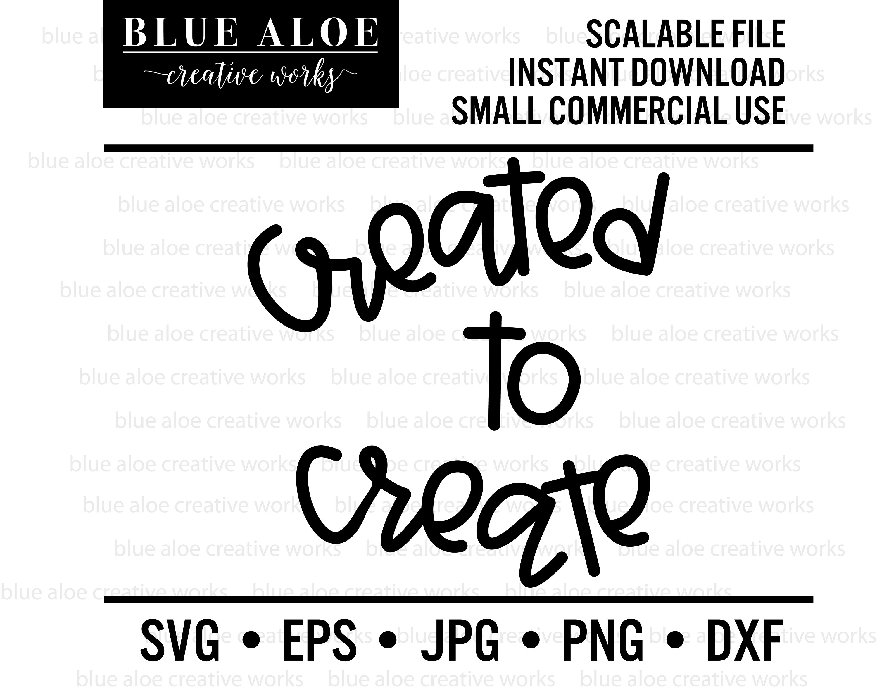 Created to Create Svg, Cut File for Cricut and Silhouette, Dxf, Png ...