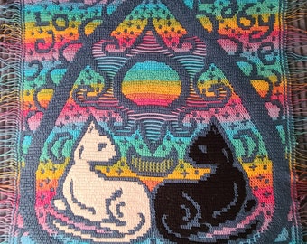 Channeling Cats Planchette Mosaic Crochet Pattern