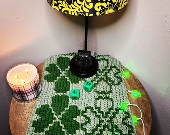 Shammies! (Shamrocks) Overlay Mosaic Crochet Pattern